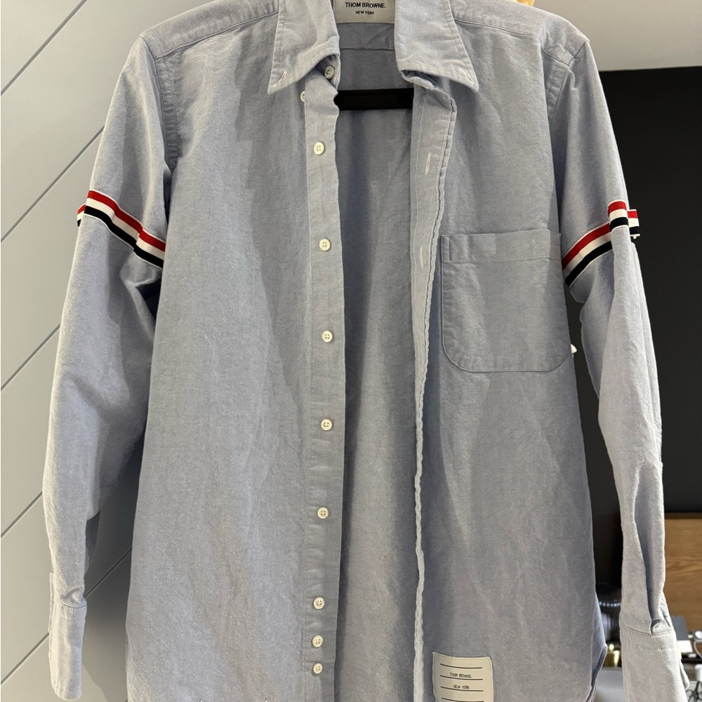 Thom Browne Light Blue Button-down Shirt